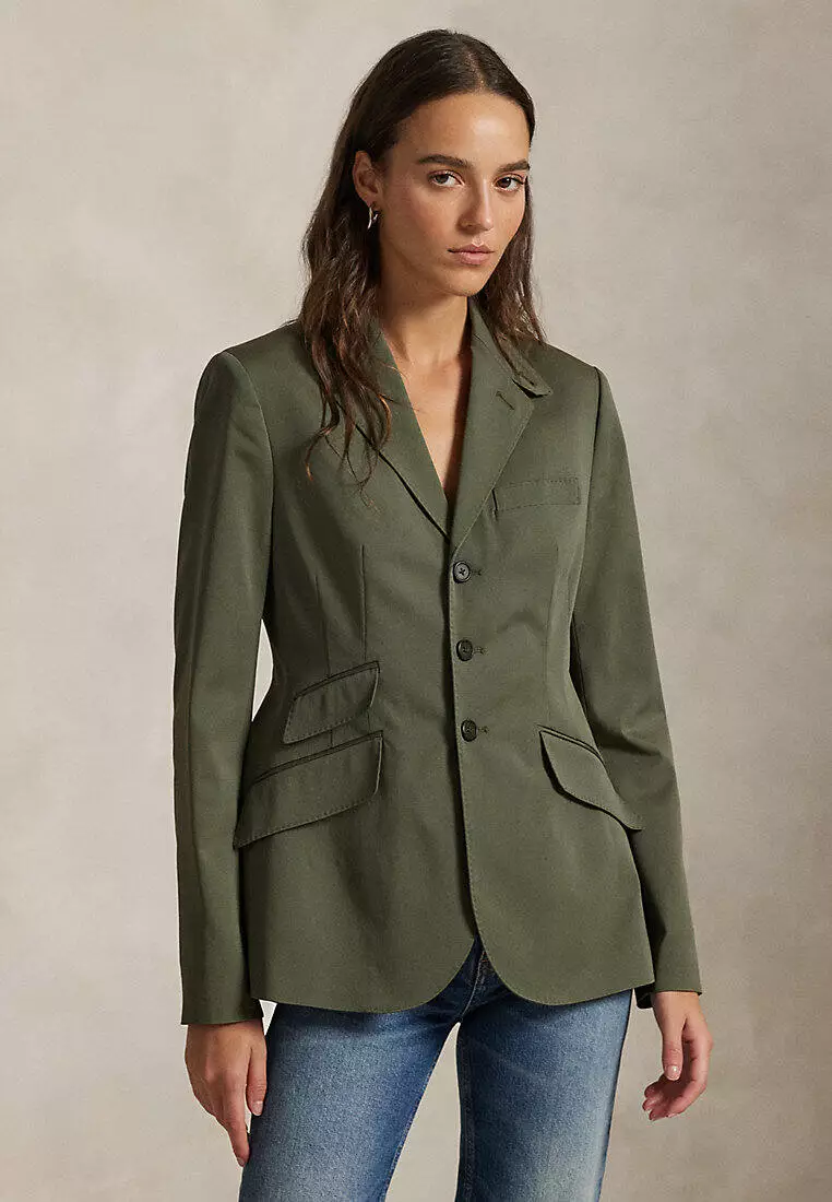 Buy Polo Ralph Lauren Single-Breasted Satin Hacking Jacket Online ...