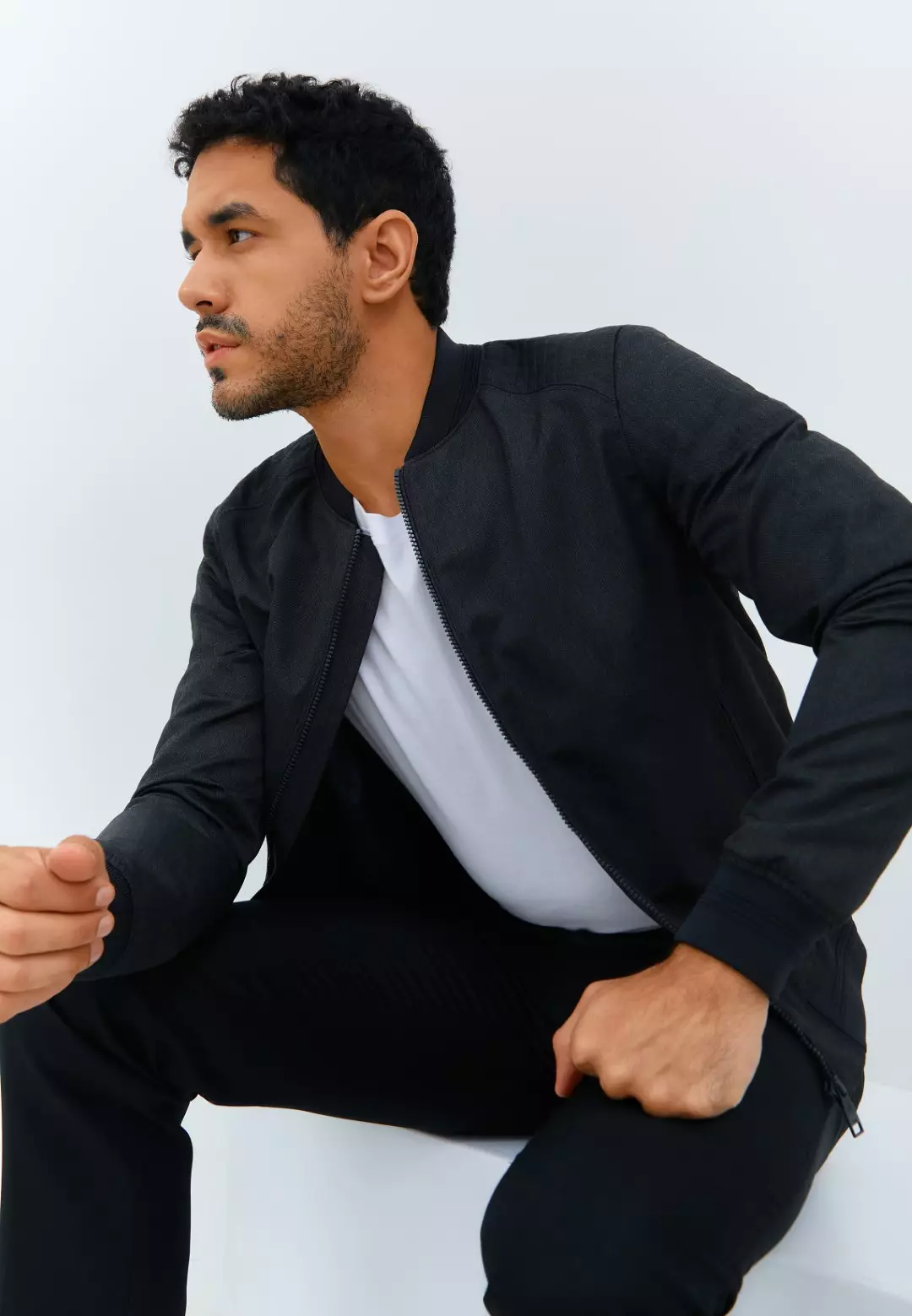 Jobb Weyhill Jacket Pria Slim Fit Dark Grey