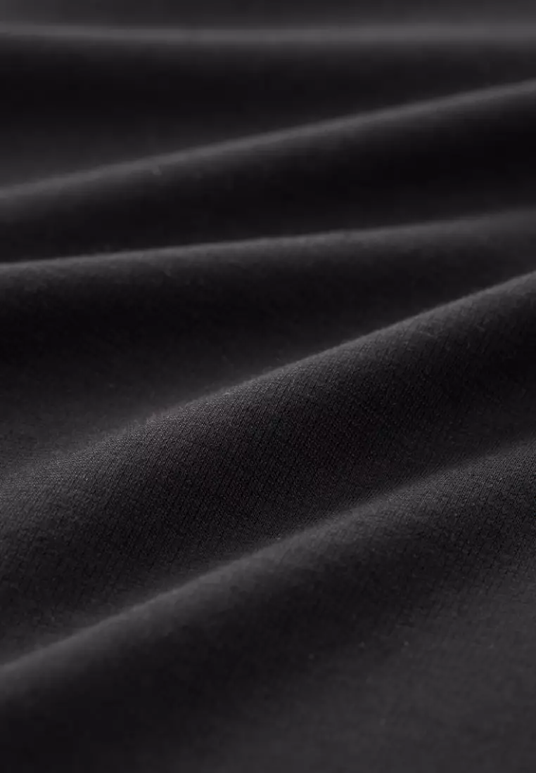 Black Cutaway Collar Polo Shirt