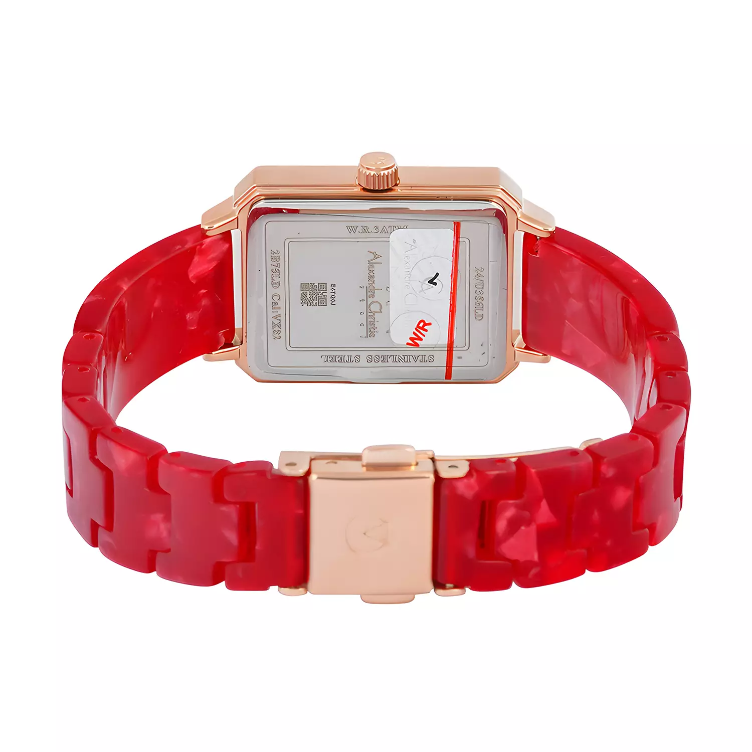 Jam Tangan Analog Wanita - Passion Series - Rosegold Stainless Steel Case - Red Acetate Strap - 2B75 LDBRGRE