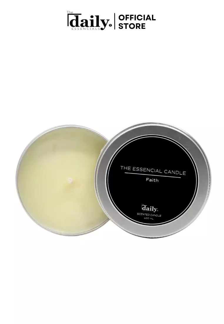 Buy The Daily Essencials Soy Scented Candle Faith Scent Tin Can 100ml