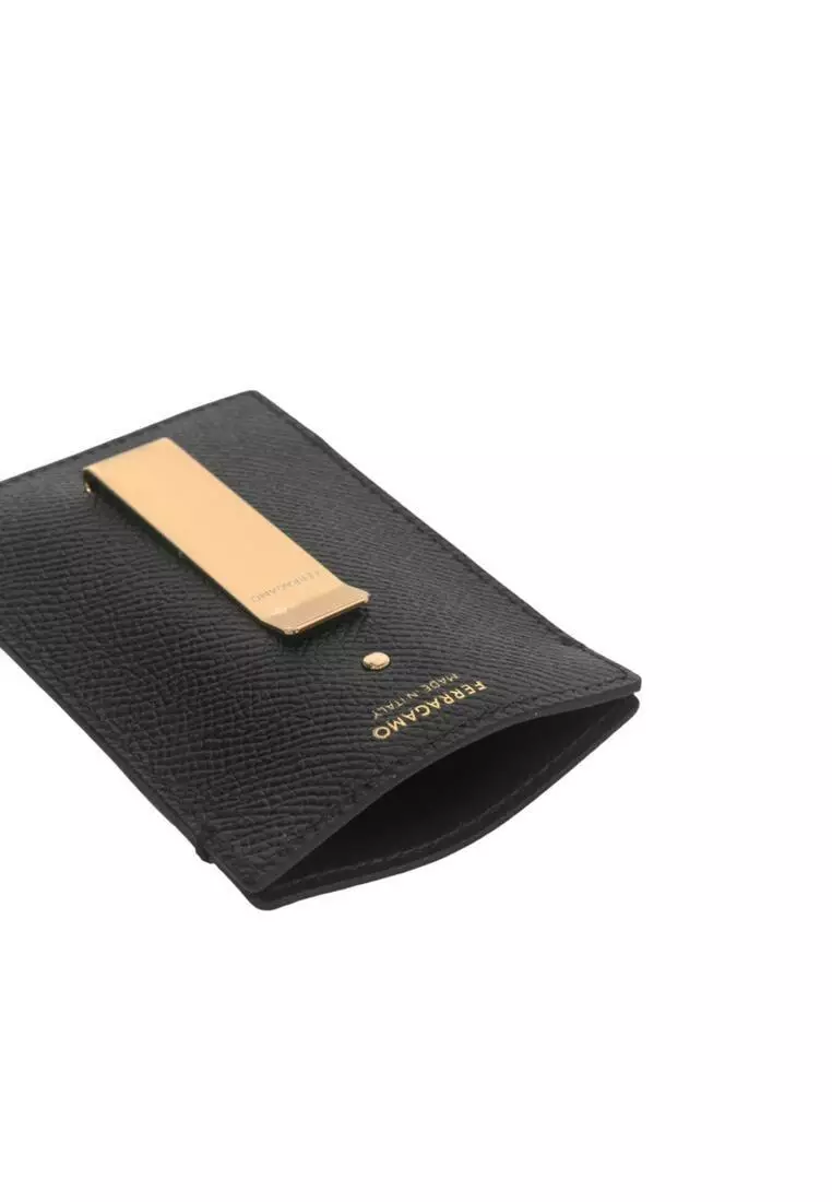 Buy Salvatore Ferragamo Calfskin Leather Card Holder/money Clip