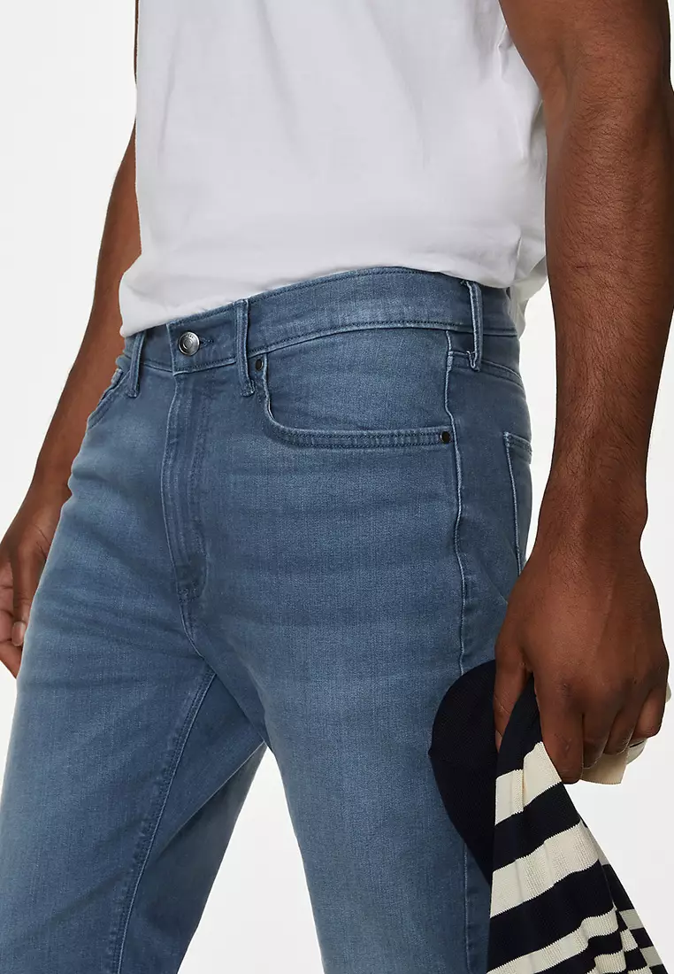 Straight Fit Stretch Jeans