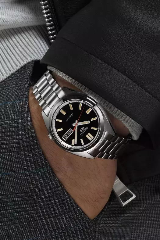 Jam Tangan Pria Seiko 5 Sports SRPK89 SRPK89K1 SNXS Series Strap Stainless Steel Silver Black Dial Color