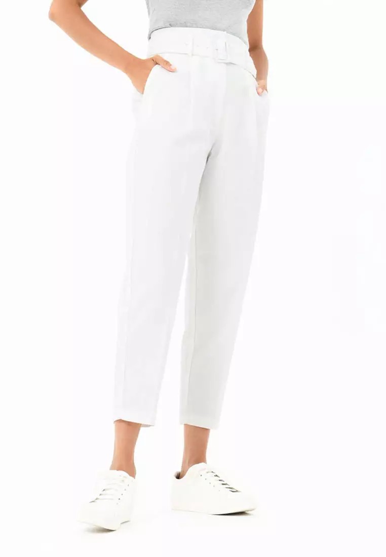 Buy FORCAST FORCAST Rory High-Waisted Belted Pants Online