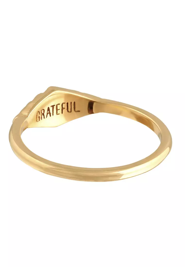 EXCLUSIVE Cincin Perhiasan Emas 375 Wanita Geometric