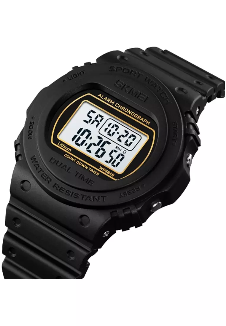 Jam Tangan Digital Pria Waterproof Many Function Strap Tali Material PU Silicone BY44 ORIGINAL