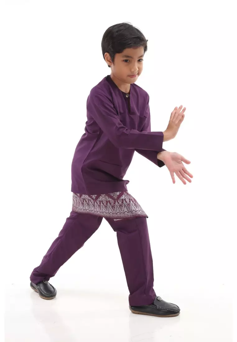 Baju Melayu Moden Teluk Belanga For Kids