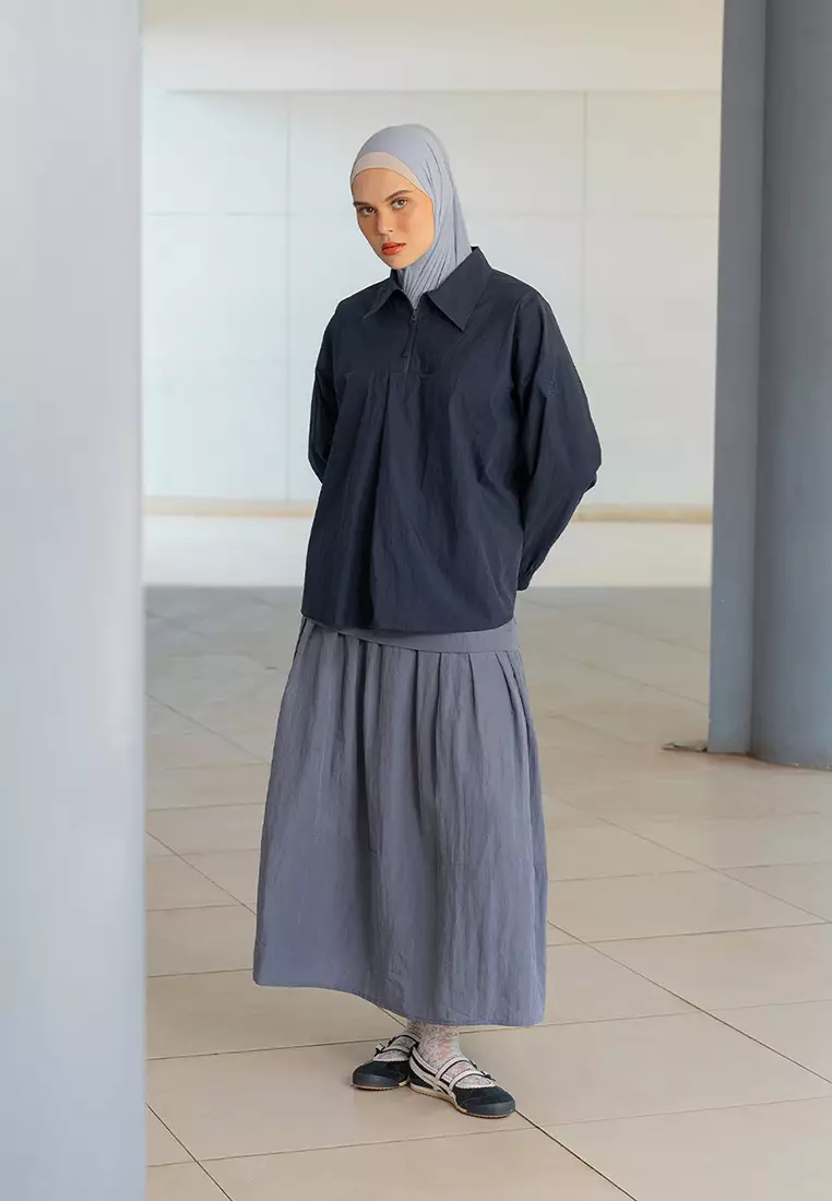 Kami Kora Loose Top Midnight Blue