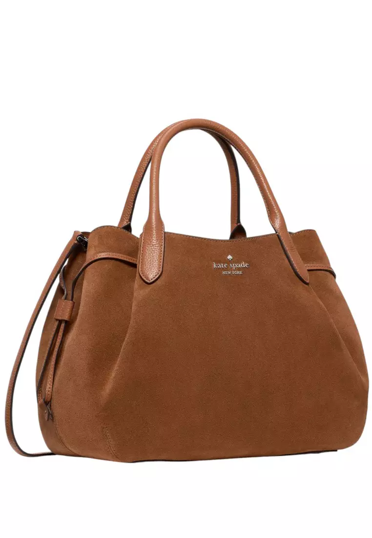 Buy Kate Spade Dumpling Suede Large Satchel - Warm Ginger 2026