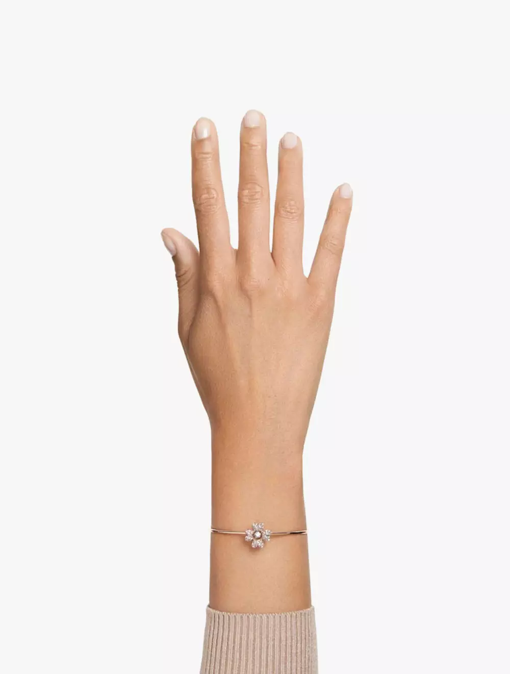 Idyllia Bracelet, Clover, White, Rose Gold-Tone Plated - White