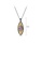 Glamorousky silver 925 Sterling Silver Plated Black Fashion Vintage Hollow Gold Geometric Pendant with Amethyst and Necklace 277CDAC1A50BF5GS_2