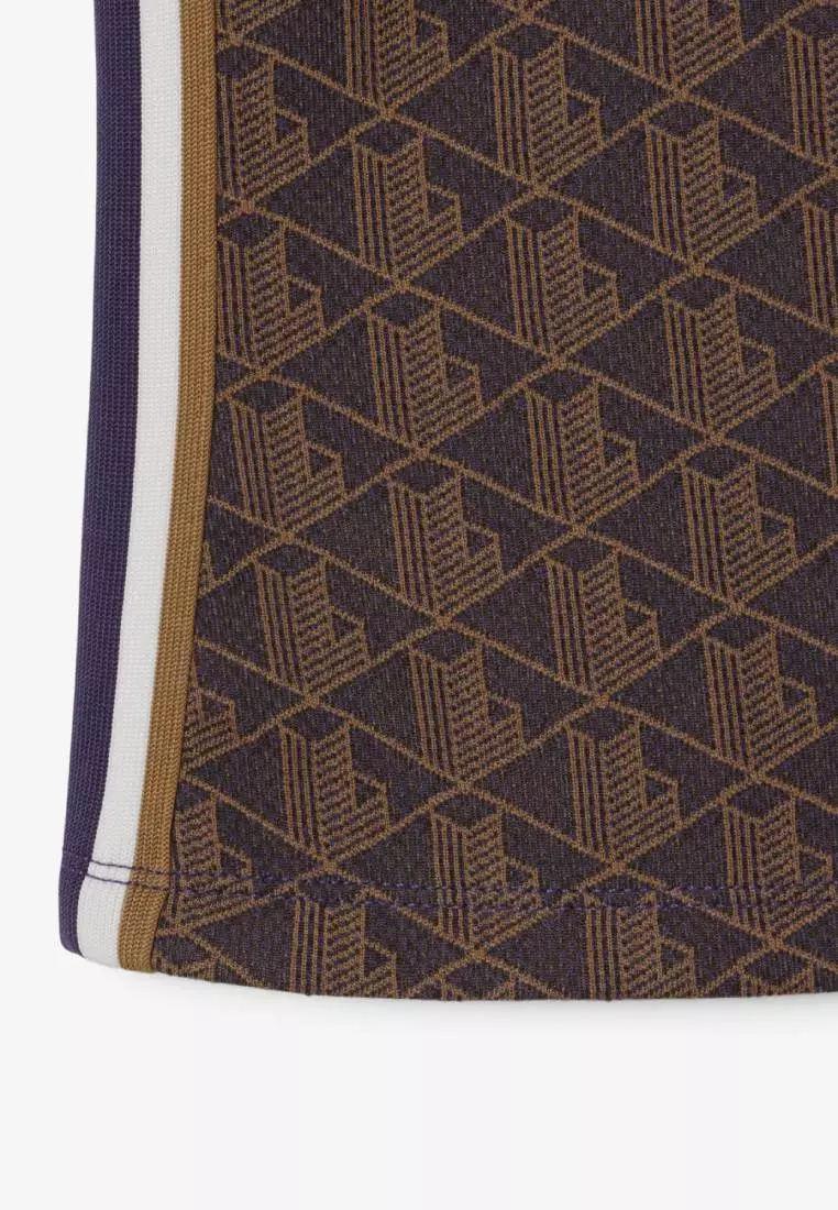 Slim Fit Monogram Jacquard Polo Shirt
