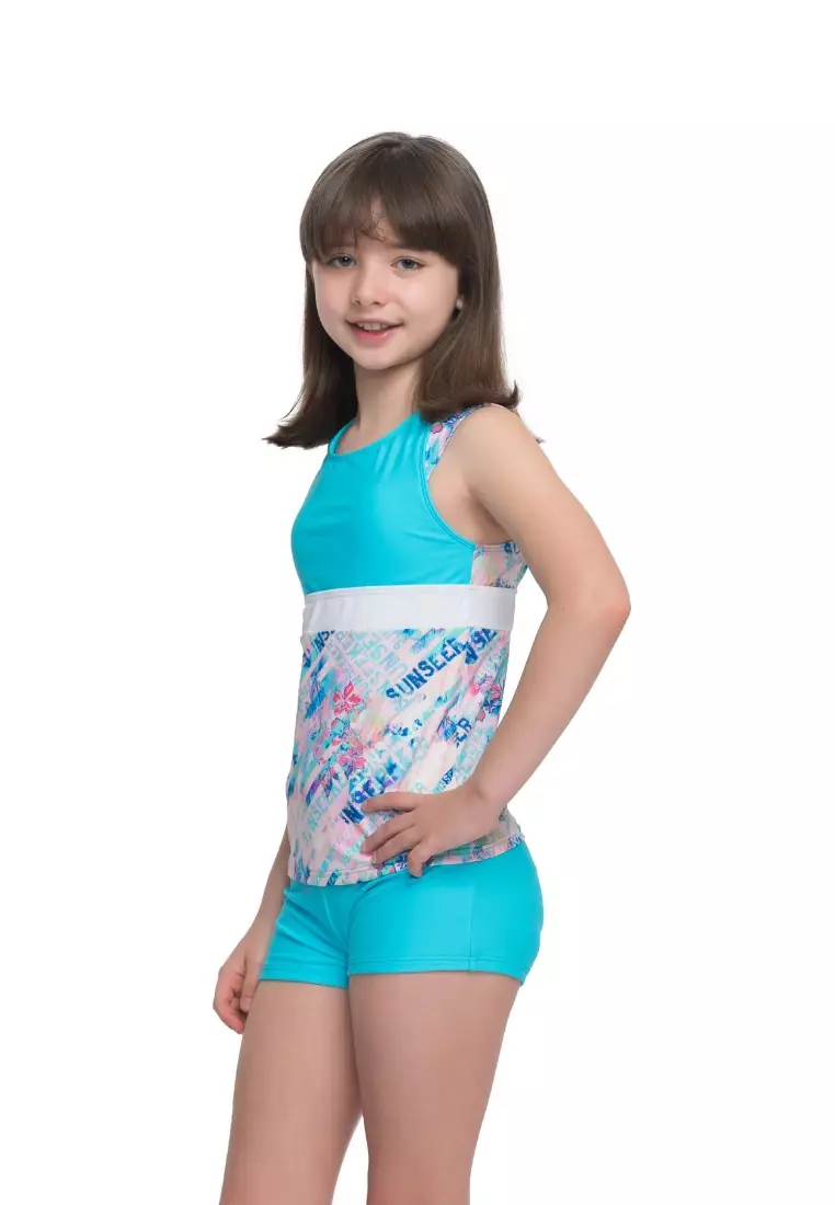 Sunseeker Logo印花游泳背心套裝