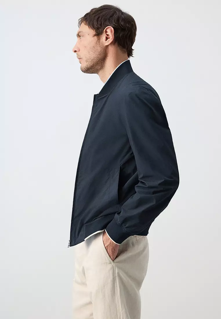 Lightweight Water-Repellent Bomber Jacket