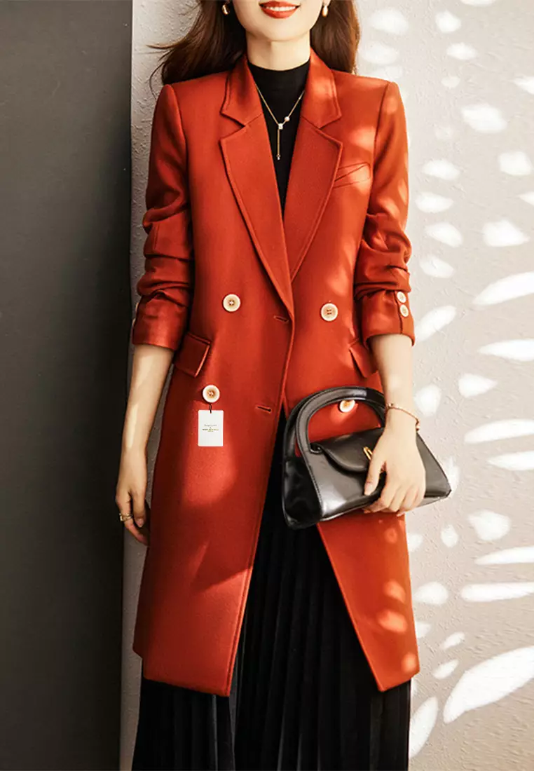 Red long coat clearance for womens online