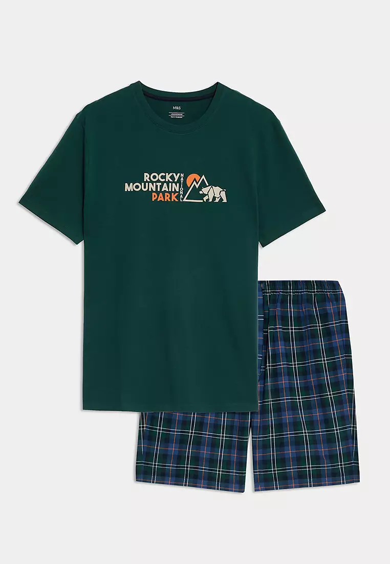 Pure Cotton Graphic Pyjama Set