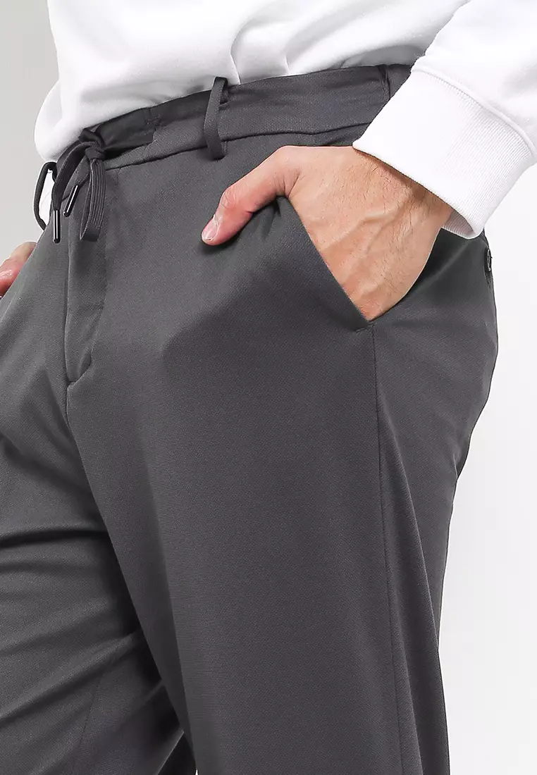 CF Ankle Drawstring Pants - Ban Karet