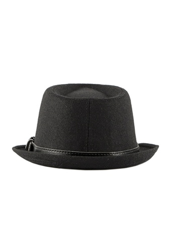 Kings Collection black Black British Jazz Hat (KCHT2081) 520AFAC7F8B2A7GS_1