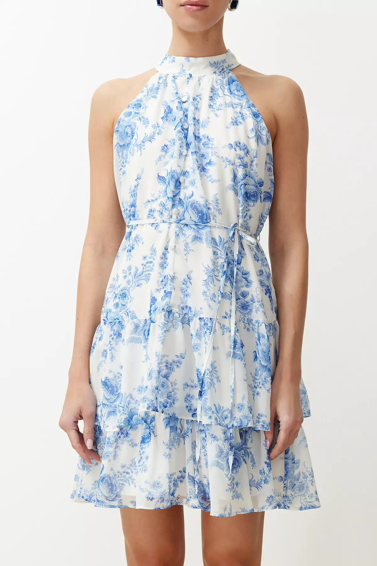 Floral A-Line Mini Dress