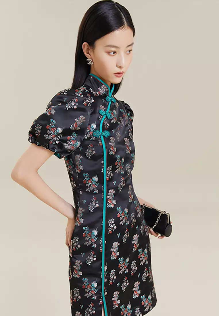 Chinese floral outlet dress