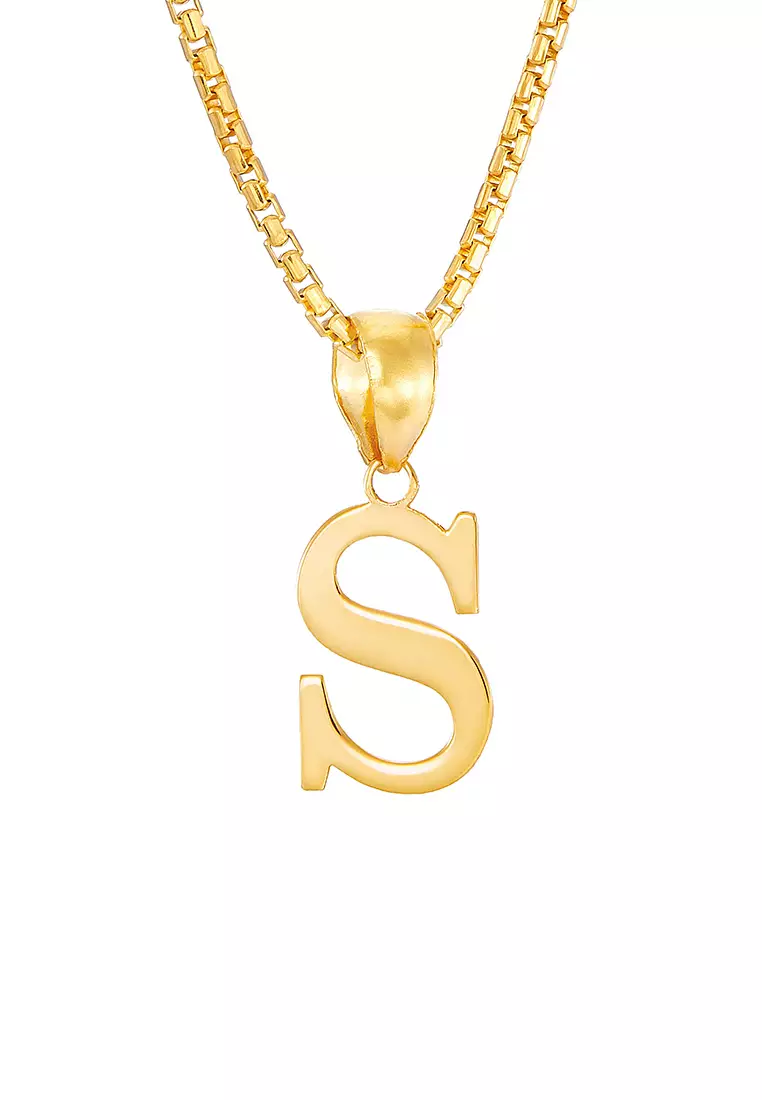 HABIB 916/22K Yellow Gold Alphabet Pendant STP060523(S)