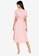 ZALORA BASICS pink Short Sleeve Hi-Low Dress B7E93AA59162E5GS_6