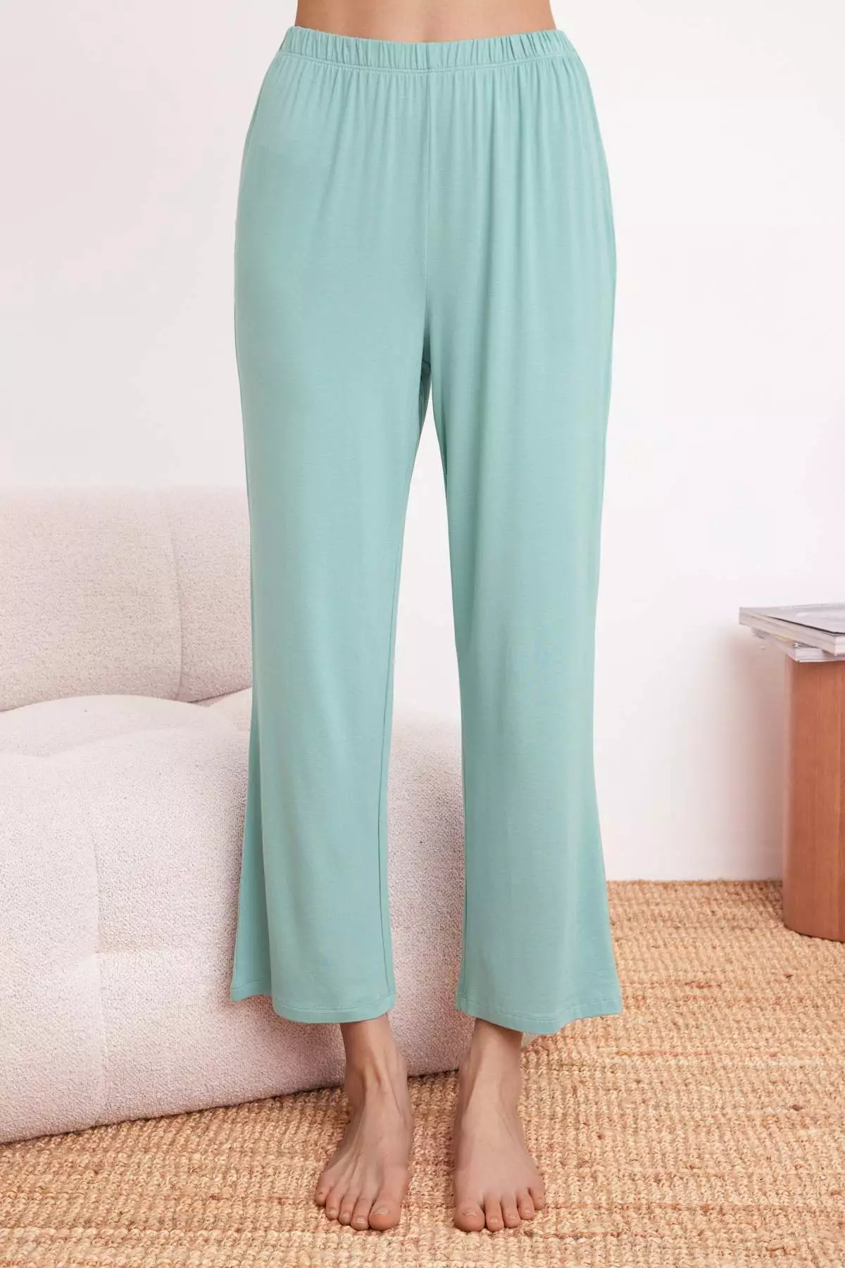 Mint Comfortable Fit Viscose Knitted Pajamas Set Thmss25Pt165