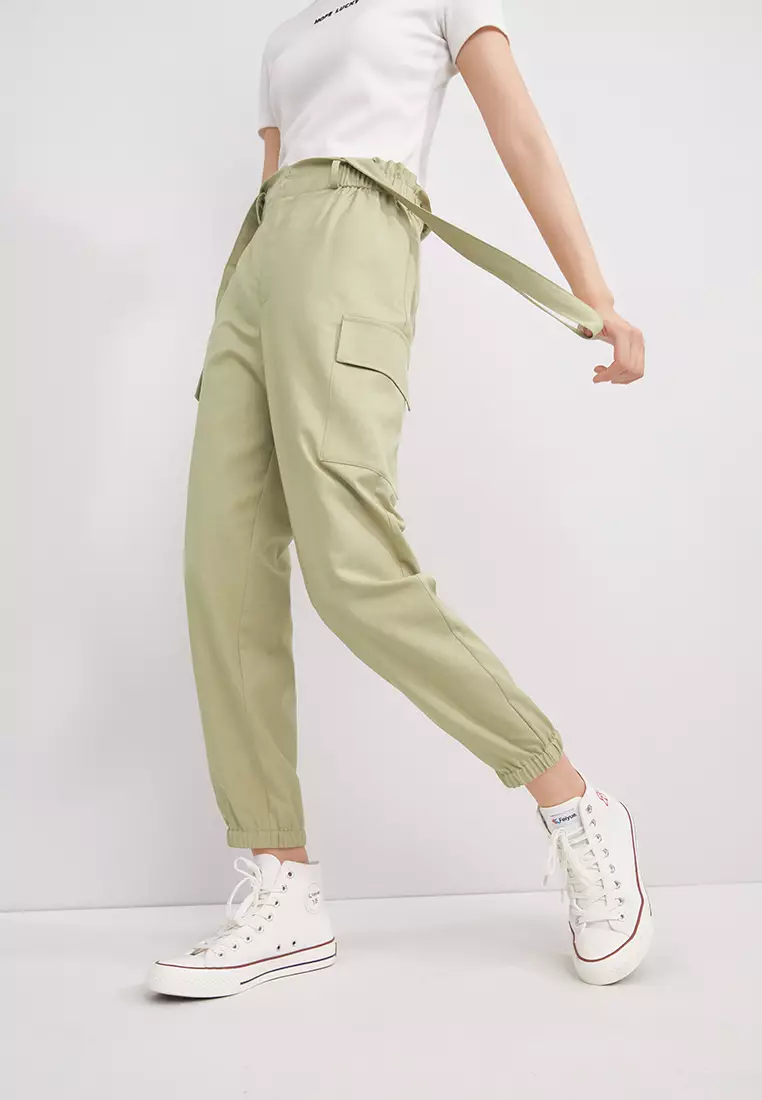 Suspender Jogger Pants