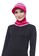 Attiqa Active pink Short Runner-Fuschia list Grey , Sport Hijab F1361AABB555D8GS_1