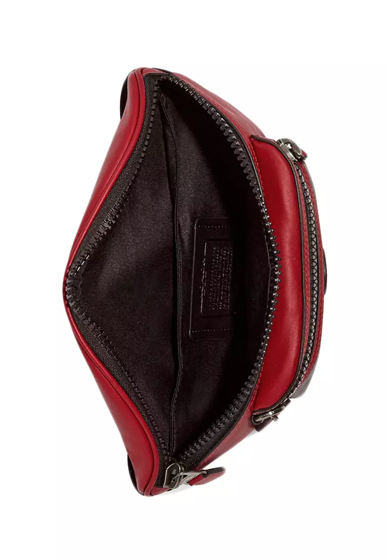Coach Coach Mens Westway Belt Bag In Colorblock Signature Canvas