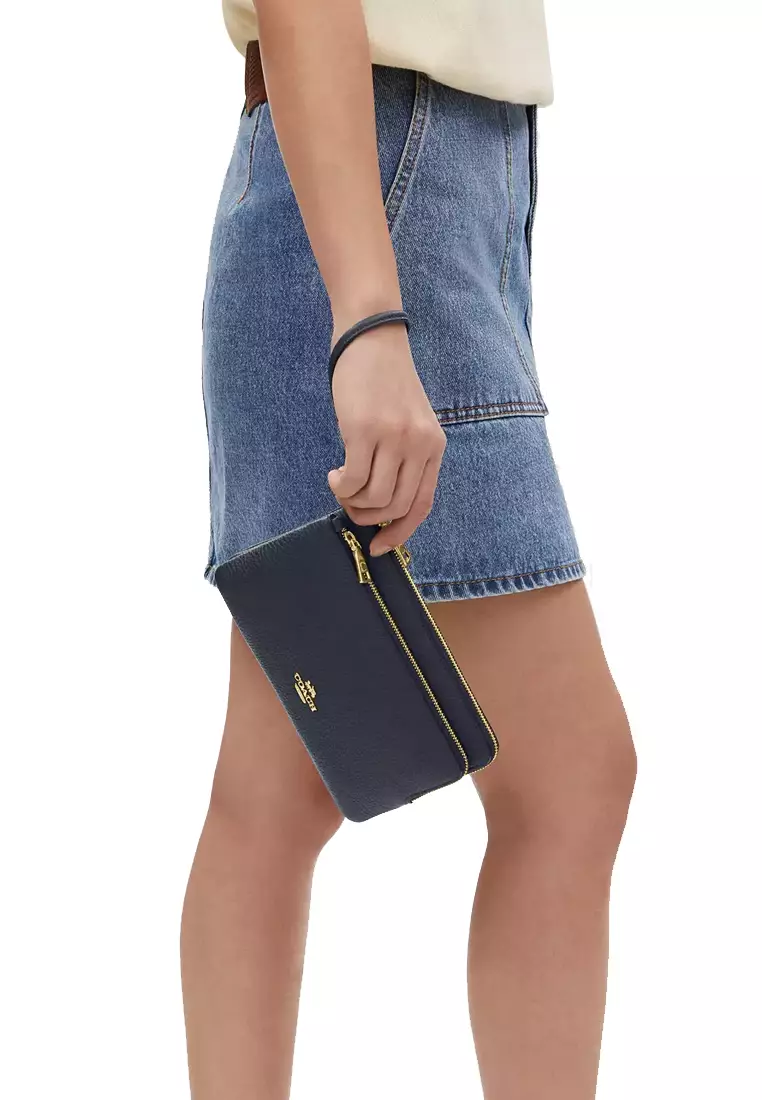 Double Zip Wallet in Midnight CU919