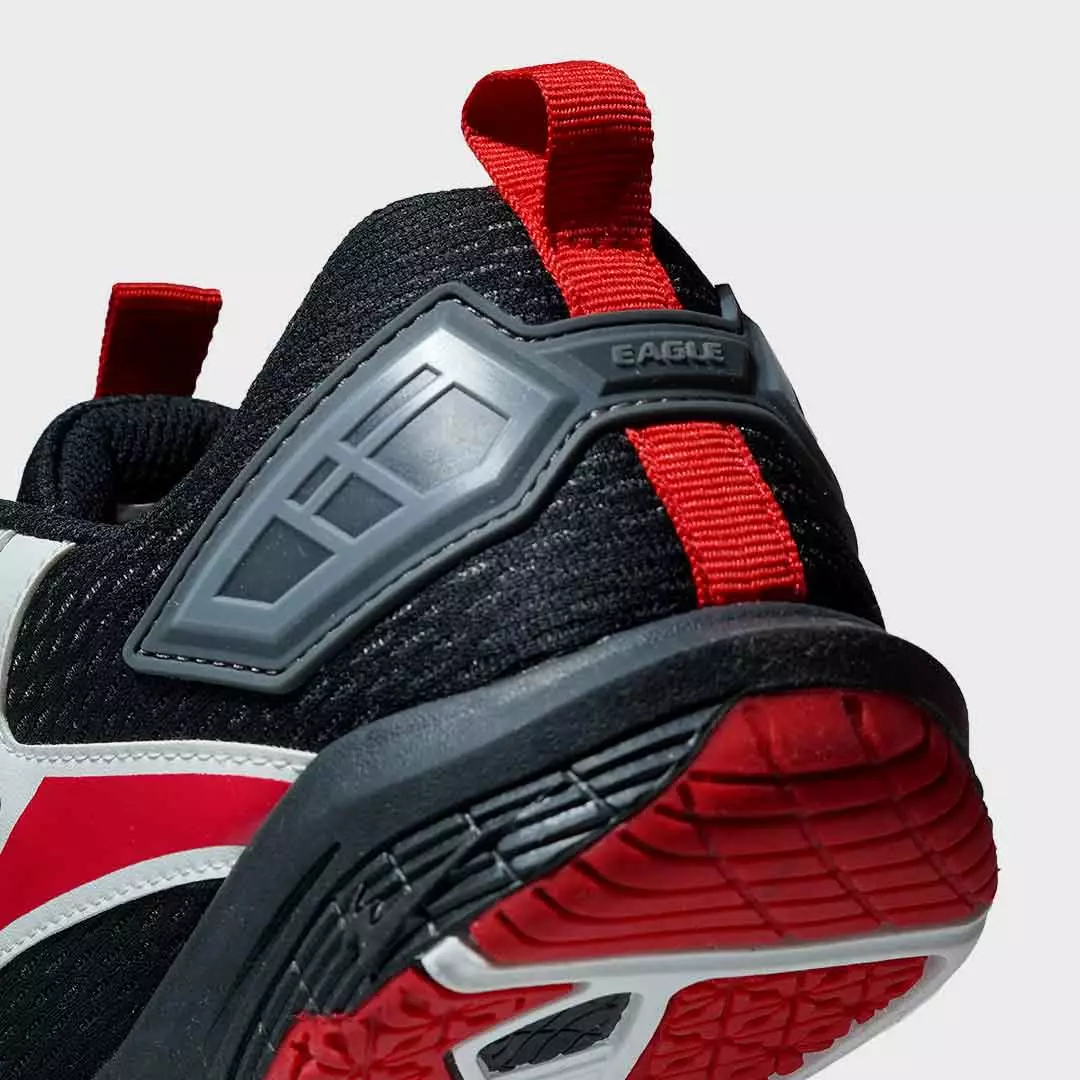 Eagle Sepatu Badminton Rally - PUTIH/HITAM