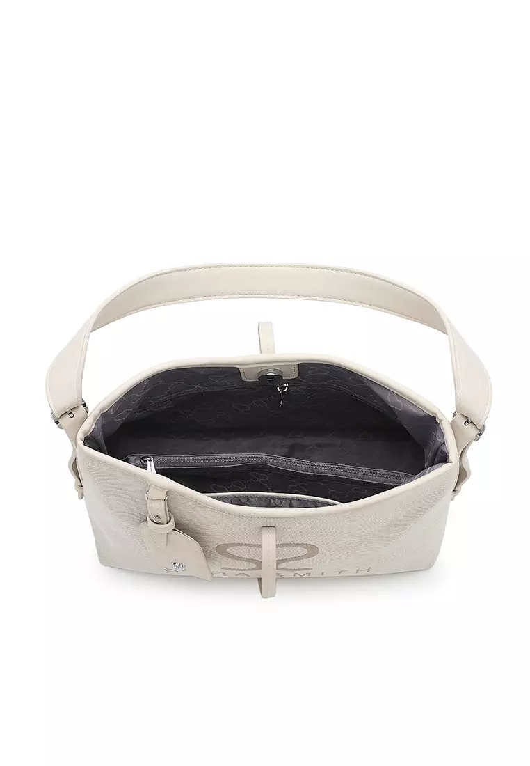 Women's Top Handle Bag / Sling Bag / Crossbody Bag - White