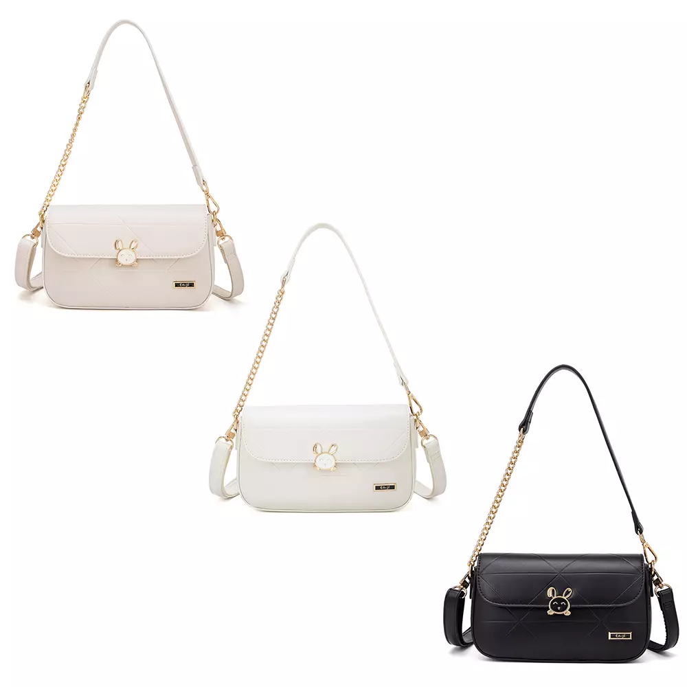 En-ji Musubi Slingbag Wanita Warna Black