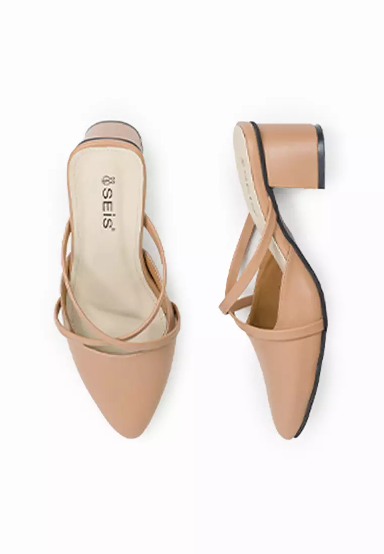 SEIS Diana Mules Wanita Heels 5 cm - MOCCA