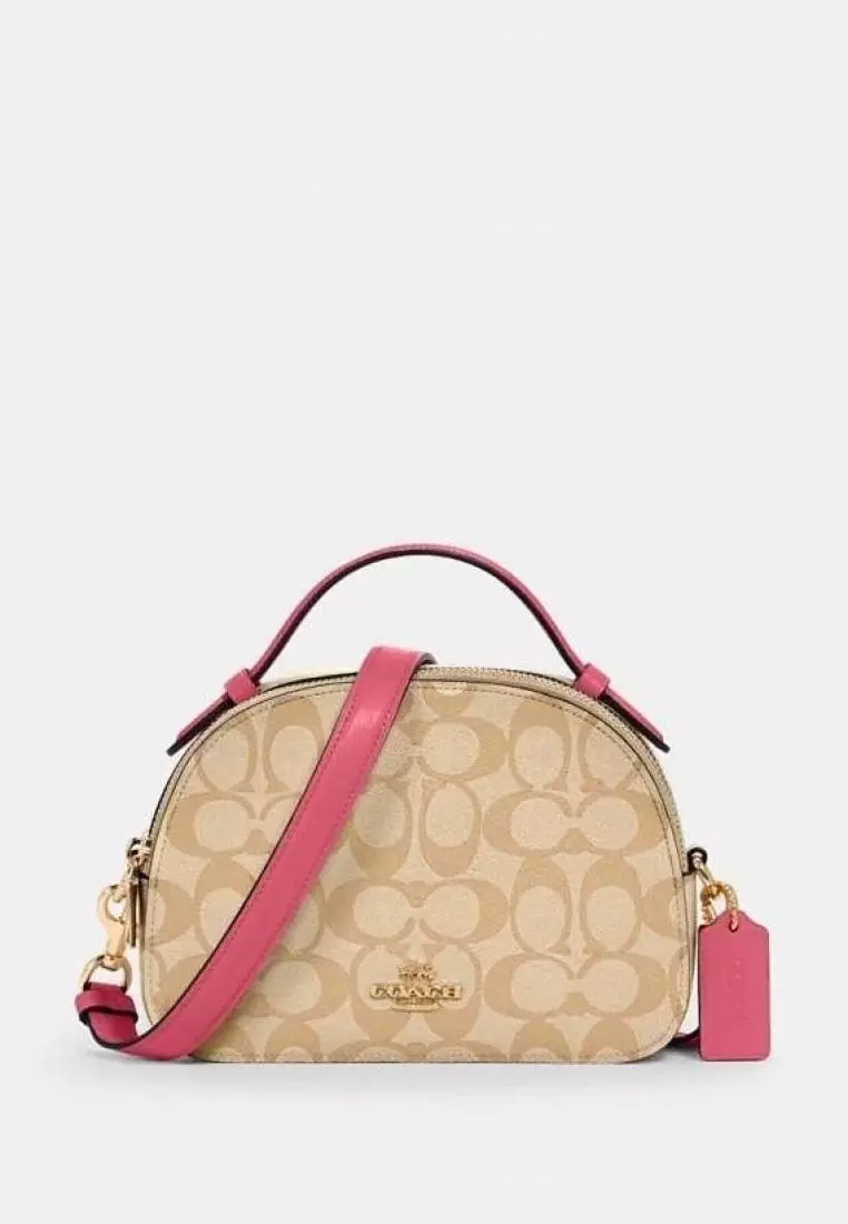 Serena satchel in colorblock clearance