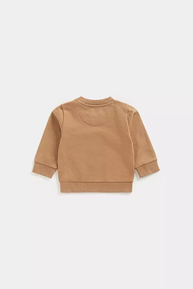 Mothercare Brown Character Sweat Top - Sweater Bayi Laki-laki (Coklat)