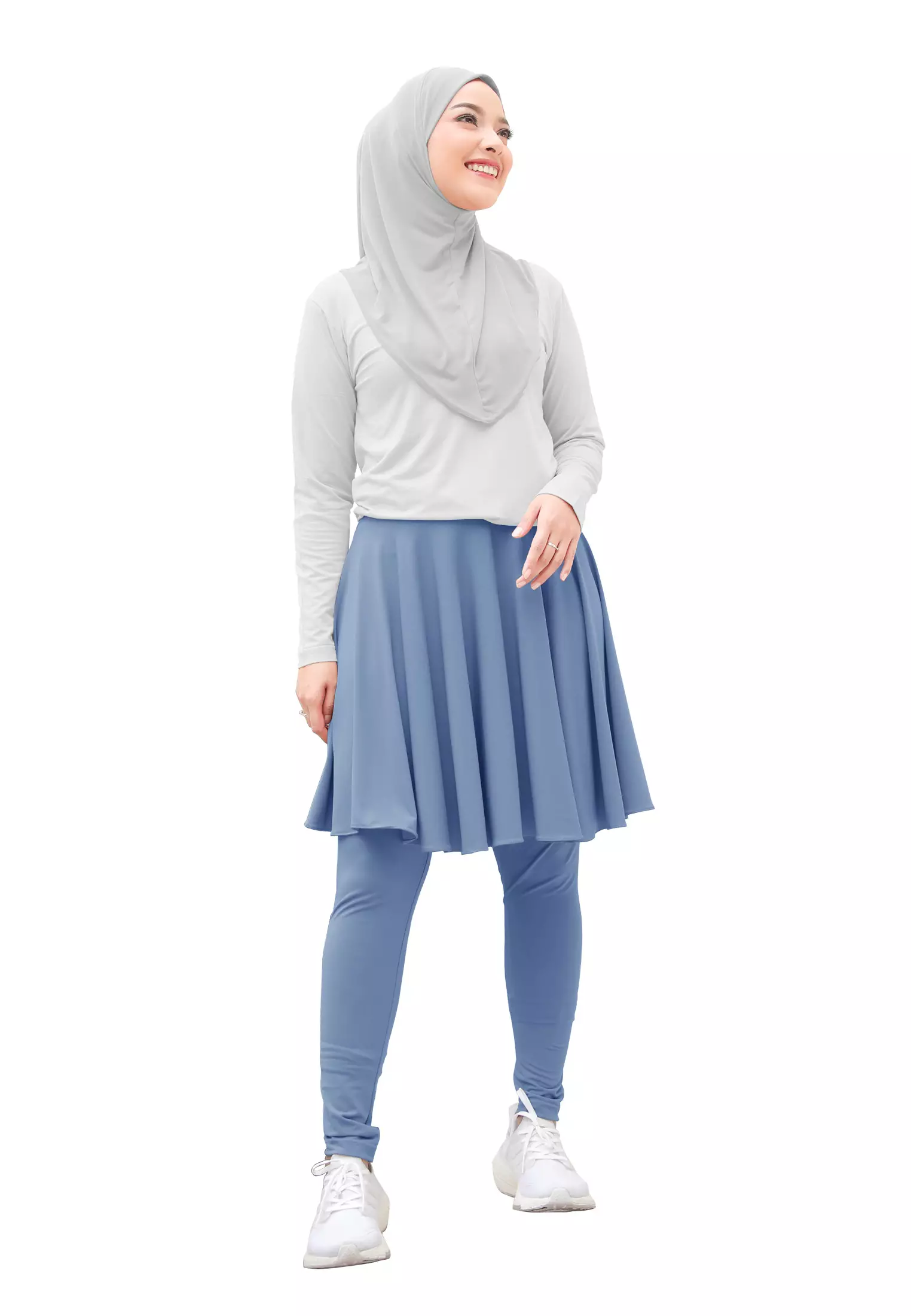 Zelena - Chahra Leggings Skirt | Celana Olahraga Legging Rok Wanita - L
