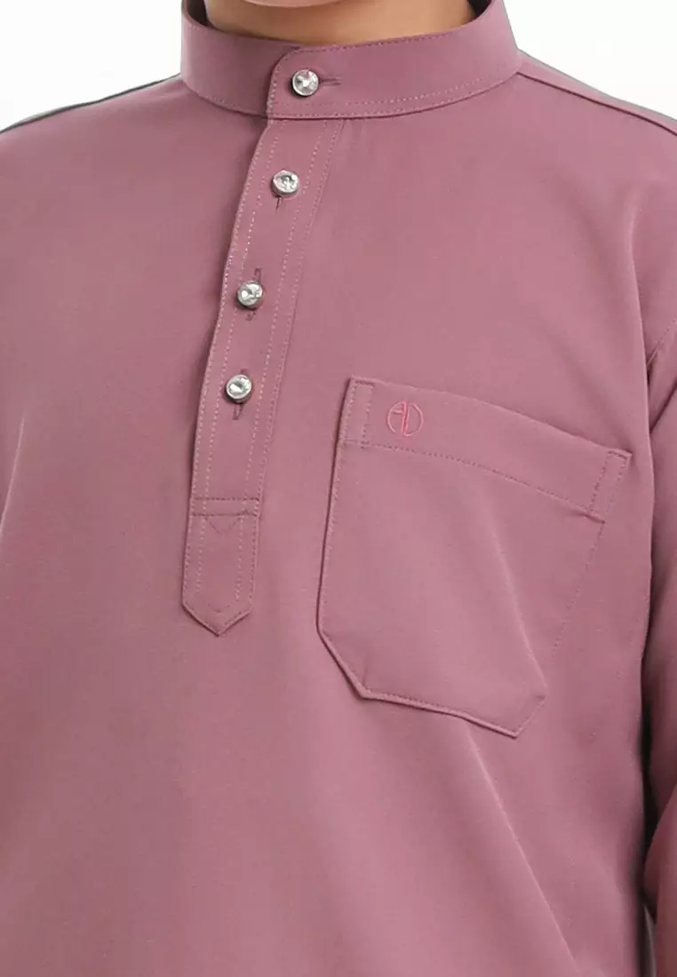 Alain Delon Baju Melayu Cekak Musang Budak - 19026501-71WistfulMauve