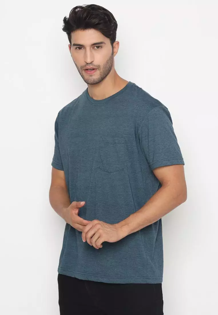 MATSUDA Kaos Polos Pocket T Shirt Cotton Chuo