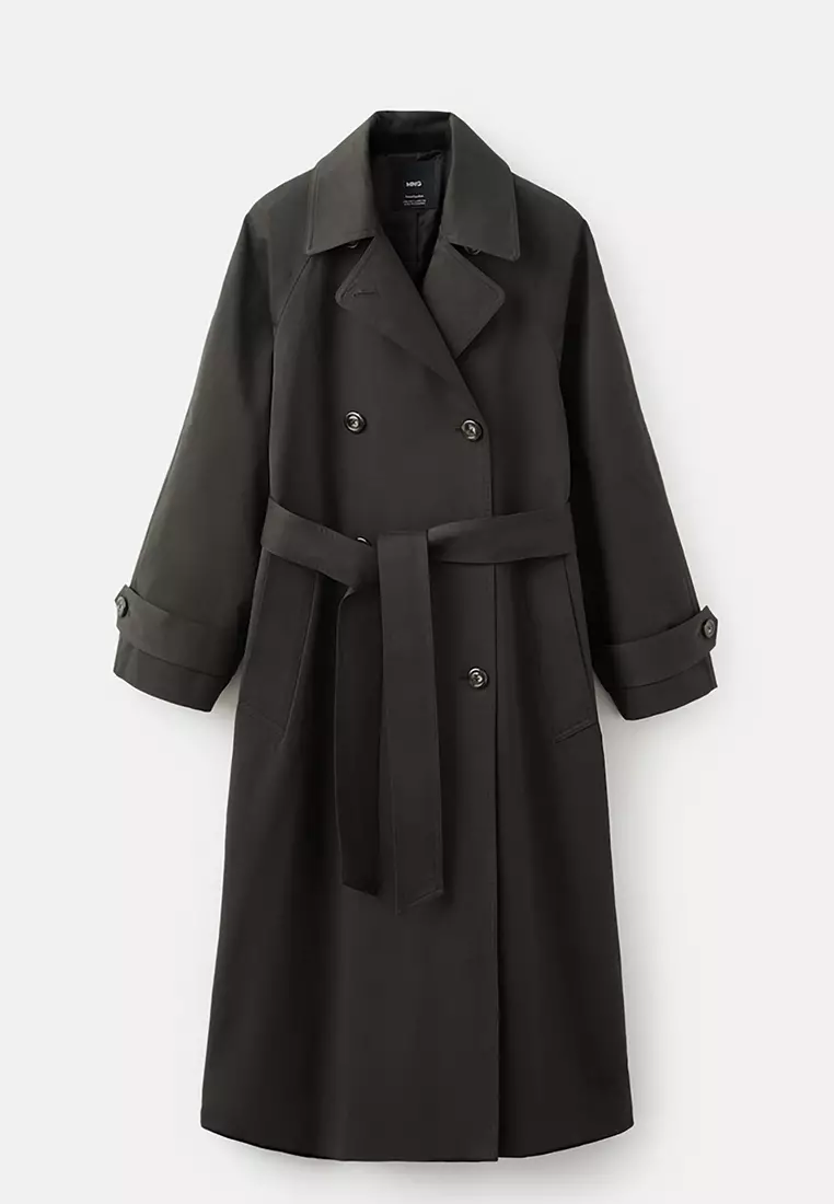 長款雙排扣風褸