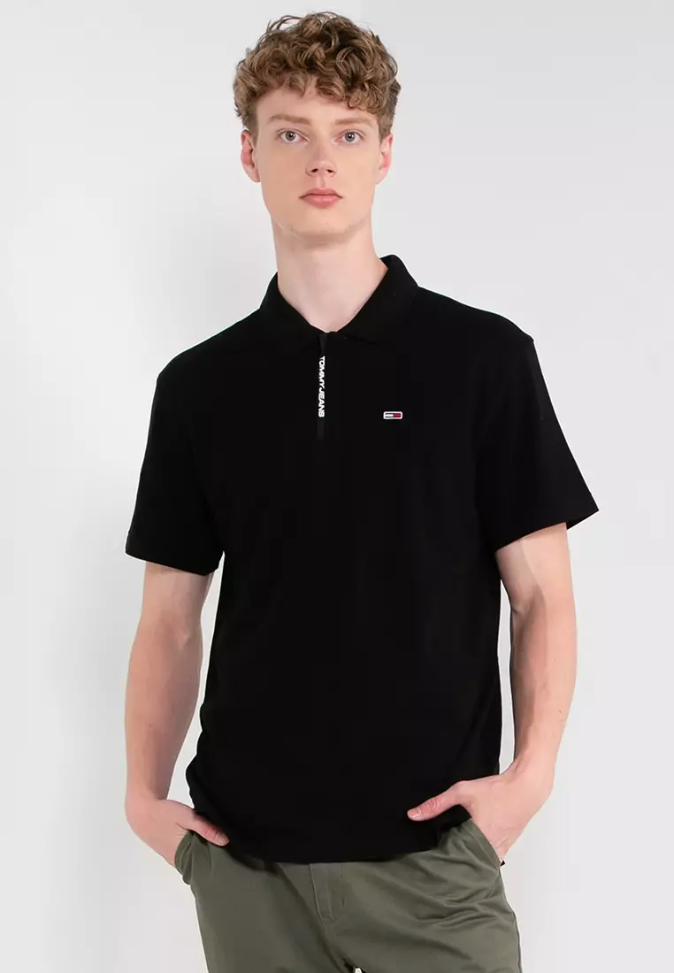 Tommy hilfiger outlet black collar shirts