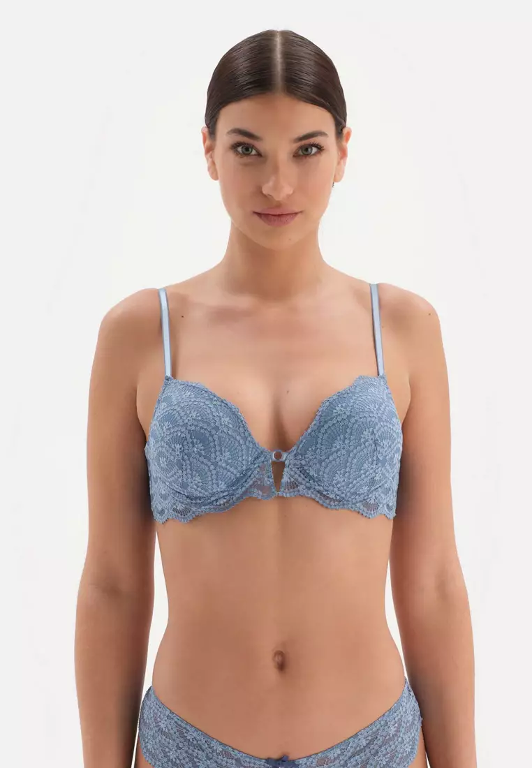 Buy DAGİ Blue Bras, Half-Padded, Underwire, Underwear for Women in Blue 2024  Online