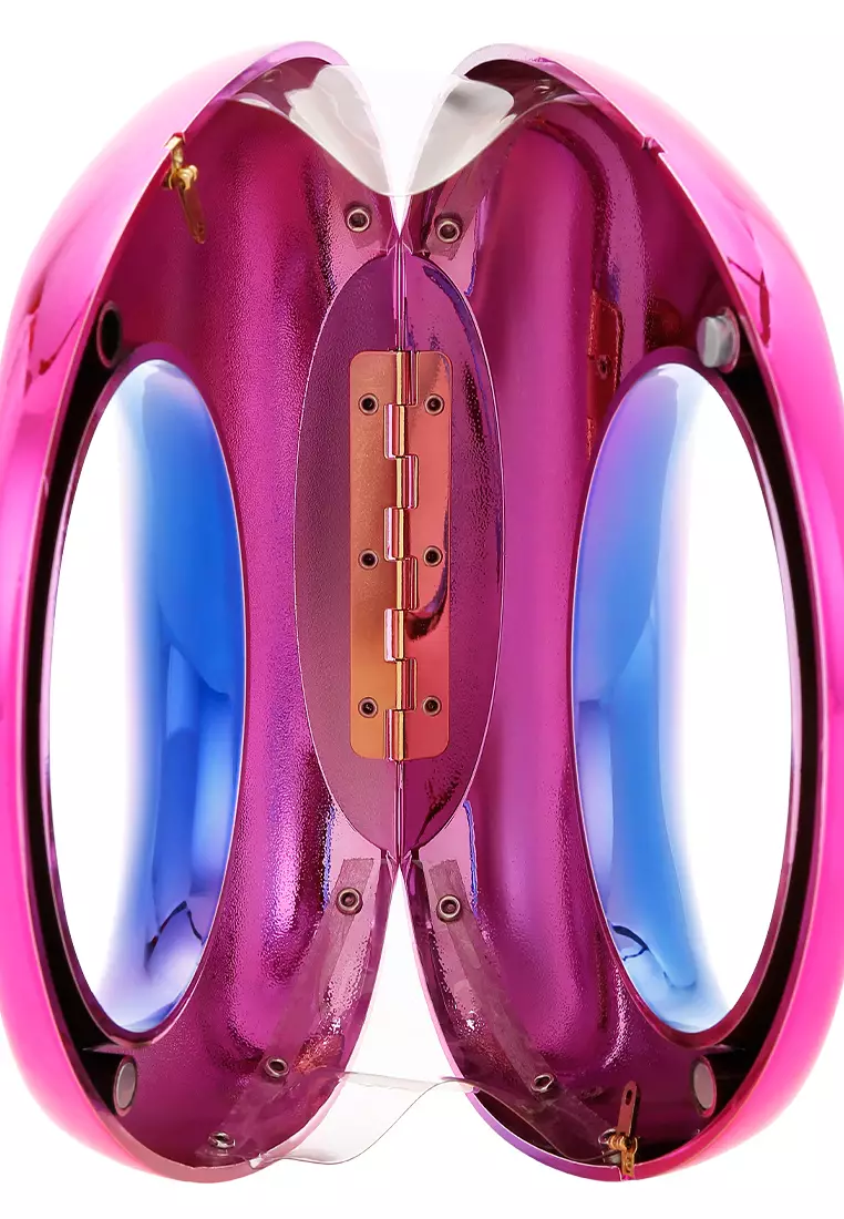 Tas Genggam Mini Metalik Akrilik Berwarna-warni