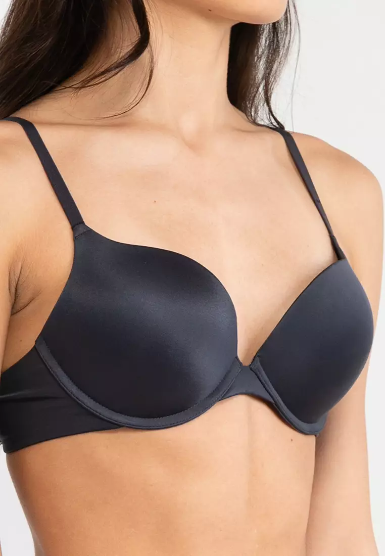Cotton:On ultimate comfort strapless push up bra in black