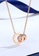 YOUNIQ YOUNIQ DAFEN 18K Rosegold Connect Link Ring Titanium Steel Necklace with Cubic Zirconia EDCAAAC4B33C6CGS_5