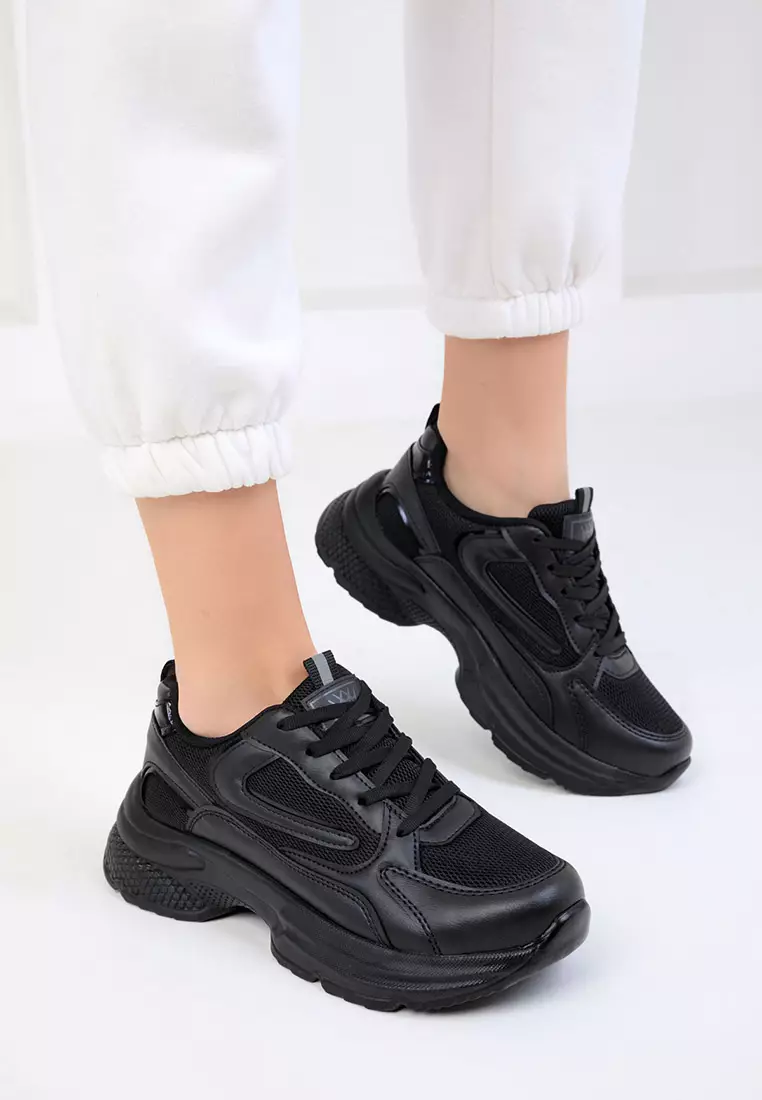 Paneled Sneakers