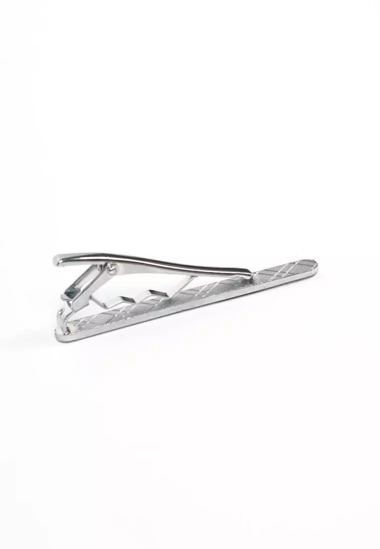 Houseofcuff Pin Tie Jepit Dasi Slim Silver A24