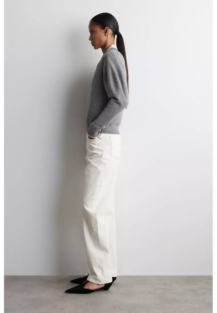 BALLOON-SLEEVE MERINO WOOL JUMPER